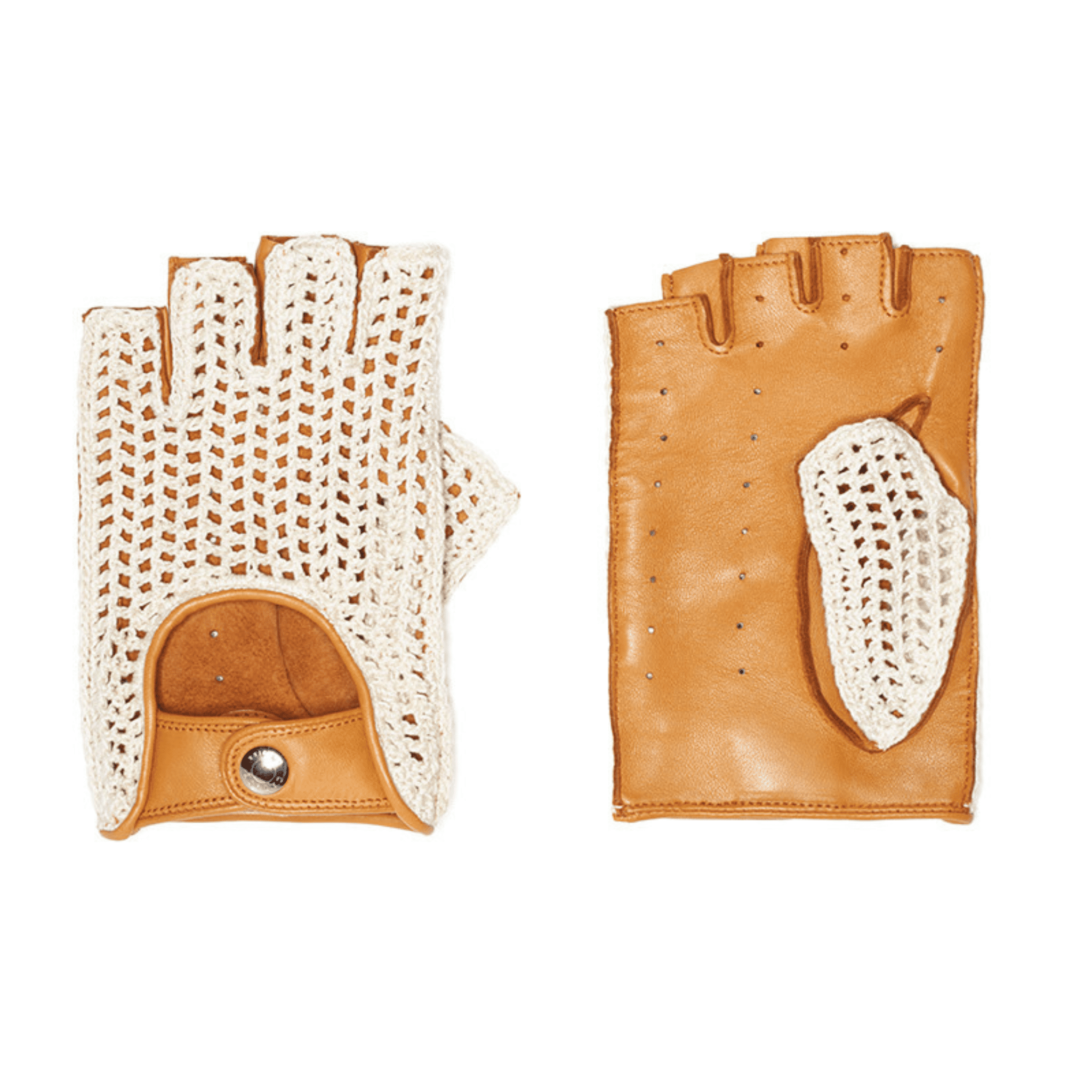 Rider cuir Mitaines de conduite en cuir et crochet pour homme