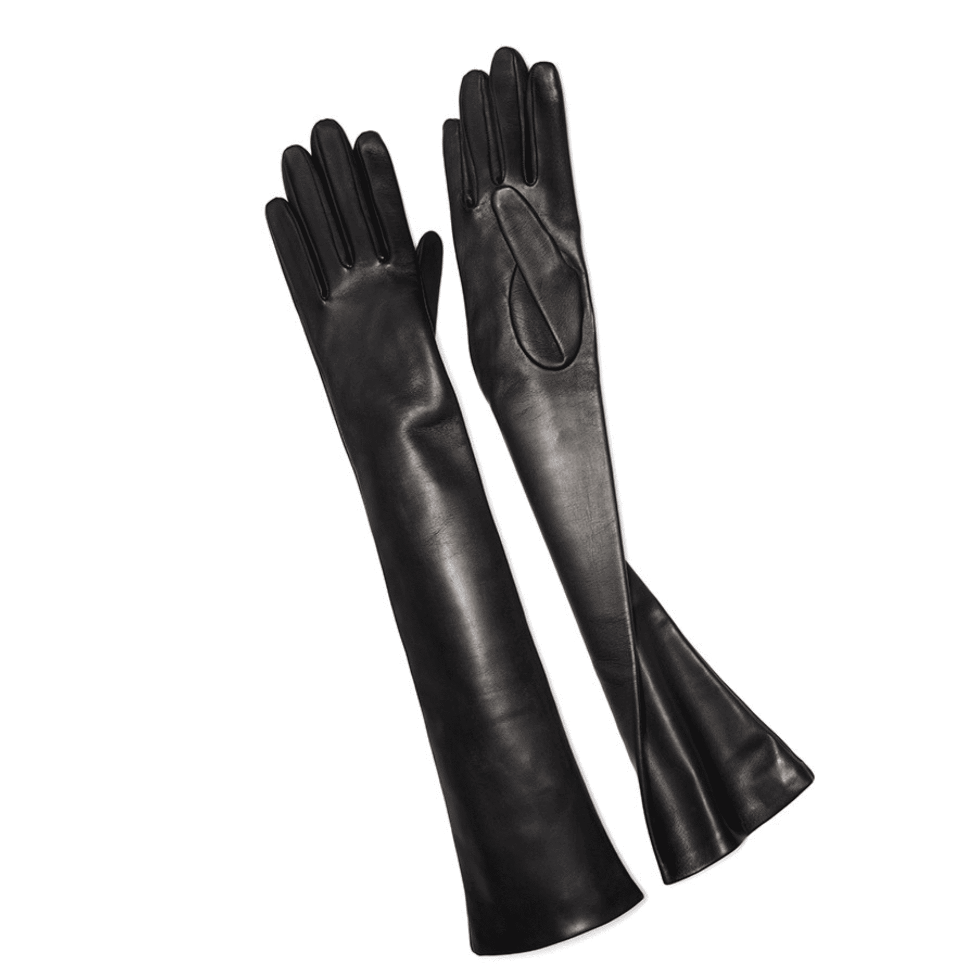 womens black leather dress gloves The Jacket Maker Women Saltor Black Real Leather Wool Lined Dress Gloves